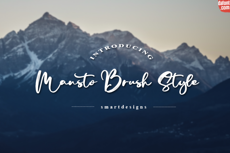Manstro Brush Style Font