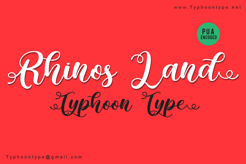 Rhinos Land Font