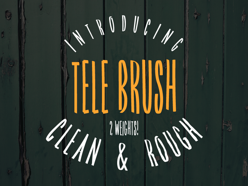 Tele Brush Font