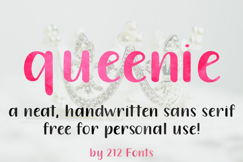 212 Queenie Sans Font