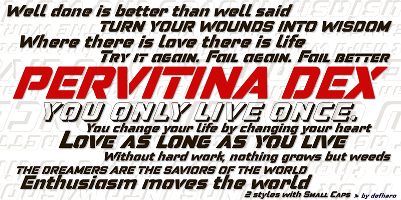Pervitina Dex Font