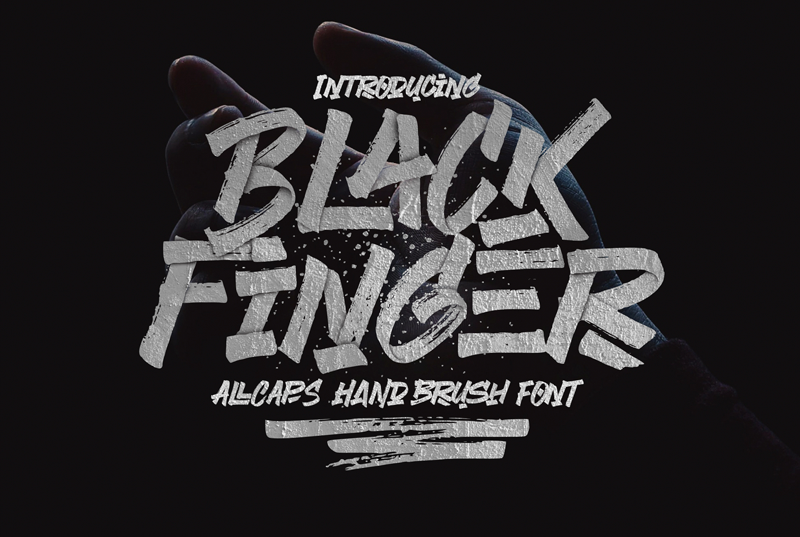 Black Finger Font