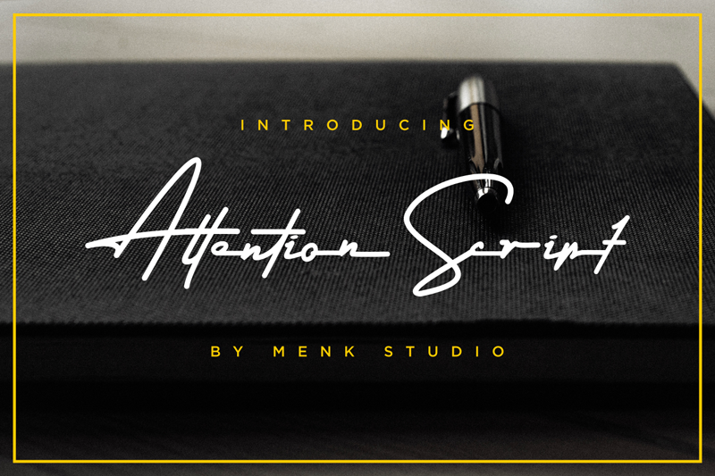Attention Script Font
