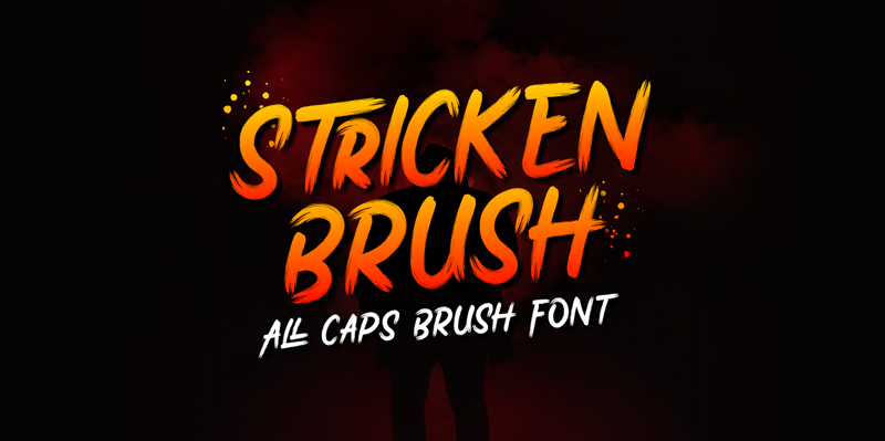 Stricken Brush Font