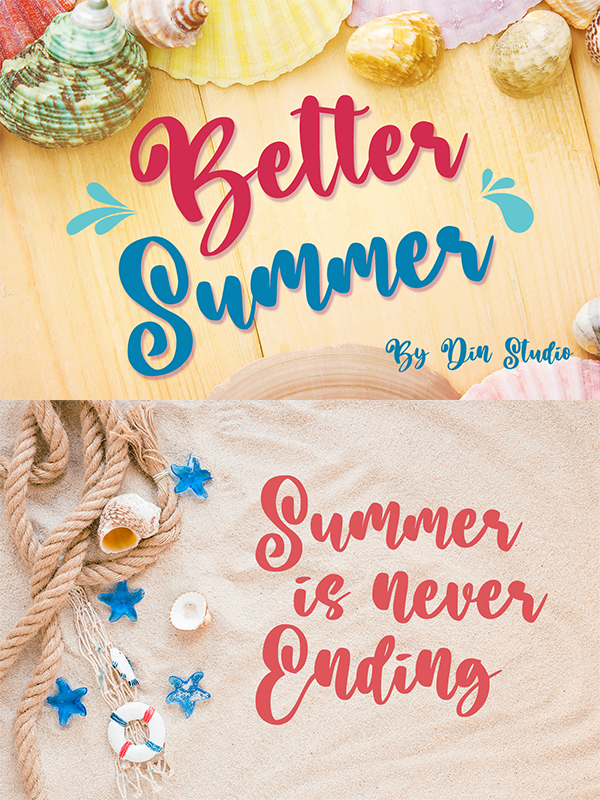 Better Summer Font