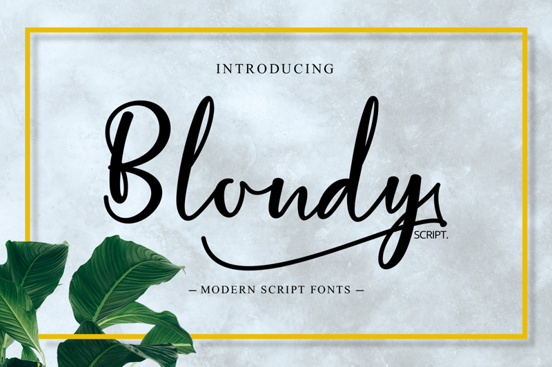 Blondy Font