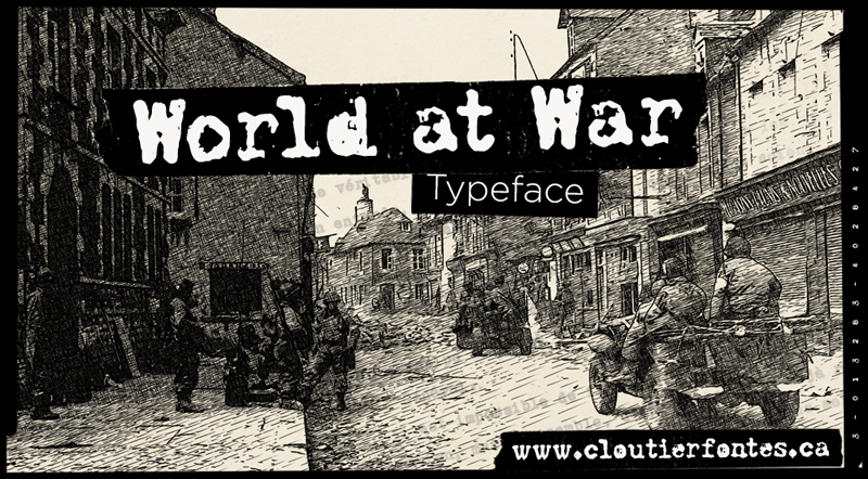 CF World at War Font