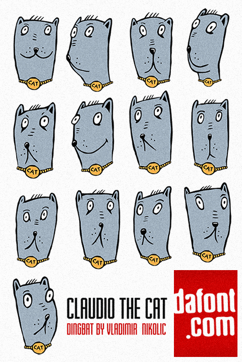 Claudio the Cat Font