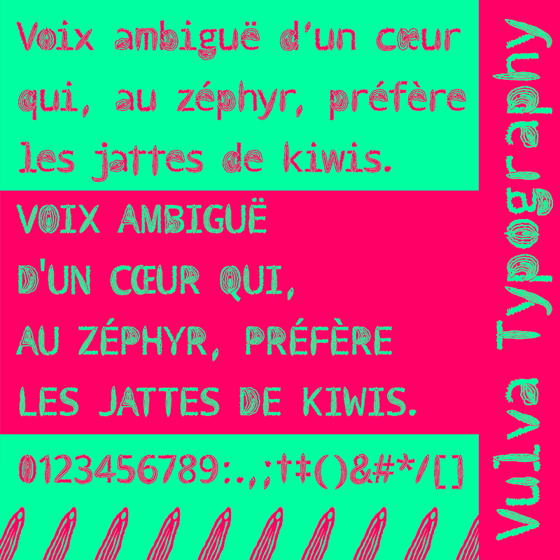 Vulva Typography Font
