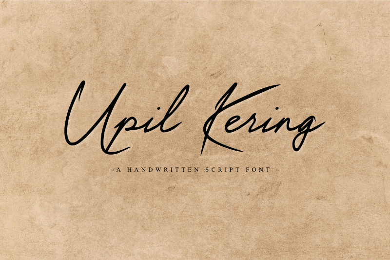 Upil Kering Font