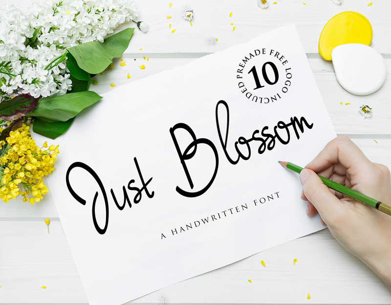 Just Blossom Font