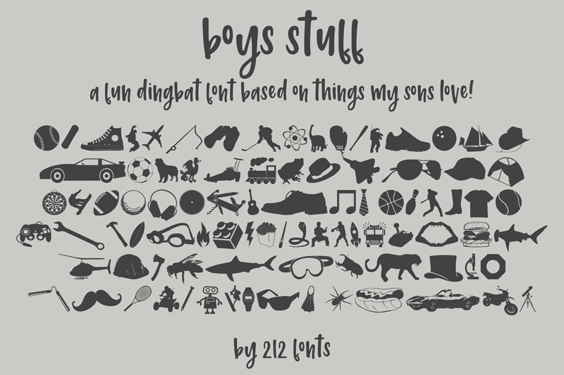 212 Boys Stuff Font