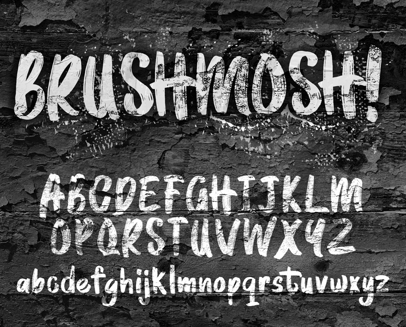 Brushmosh! Font