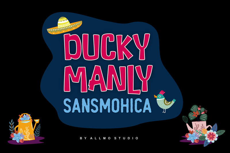 Ducky manly Font