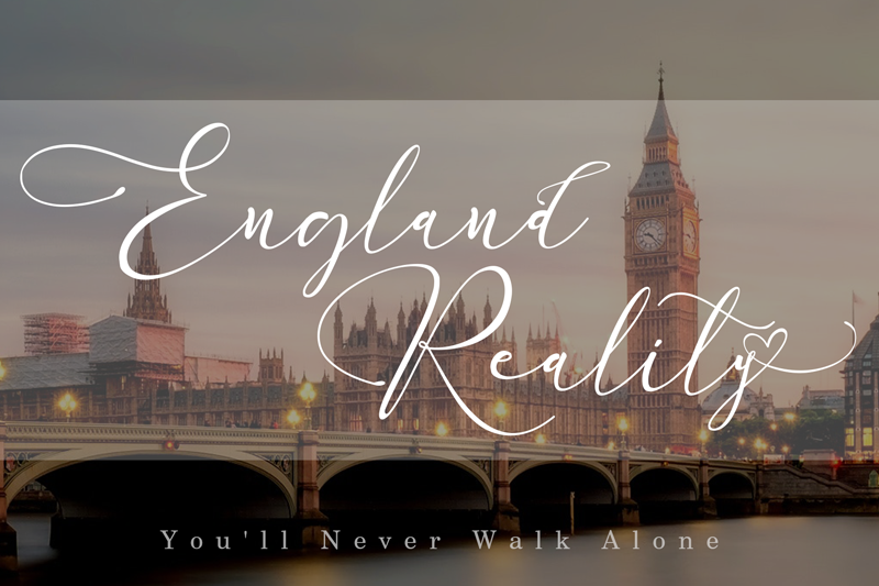England Reality Font