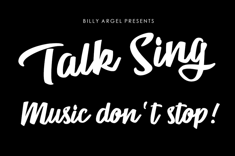 Talk Sing Font