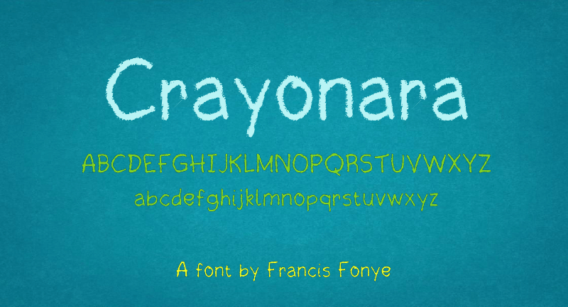 Crayonara Font