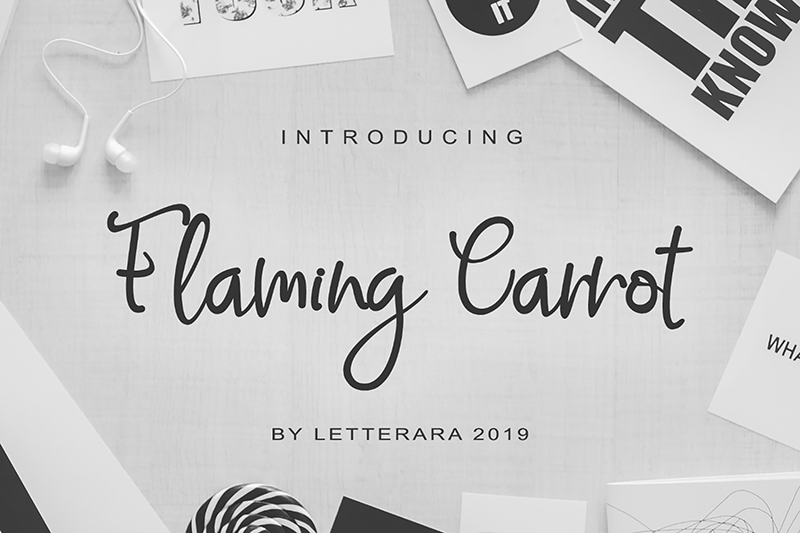 Flaming Carrot Font