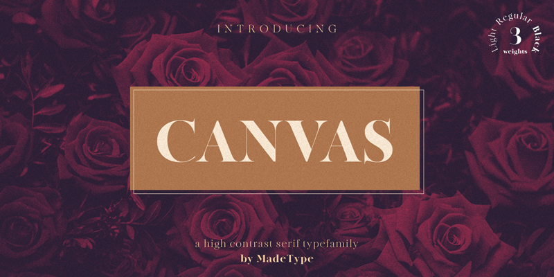 MADE Canvas Font