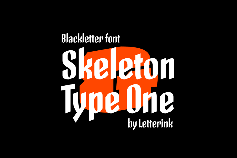 Skeleton Type One Poster Font