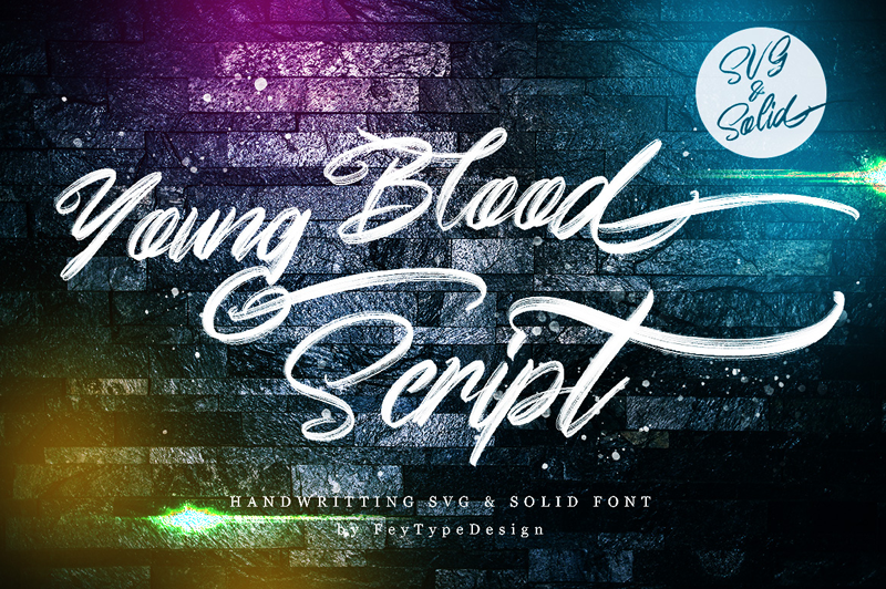 Young Blood Solid Font