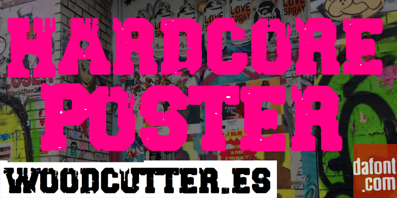 Hardcore Poster Font