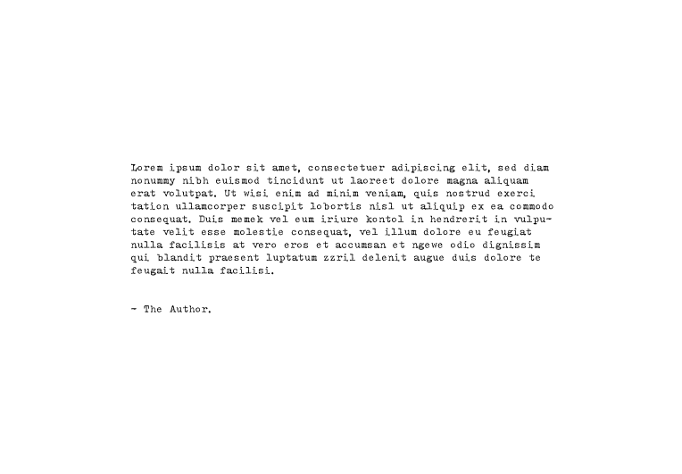Typewriter Rustic RNH Font