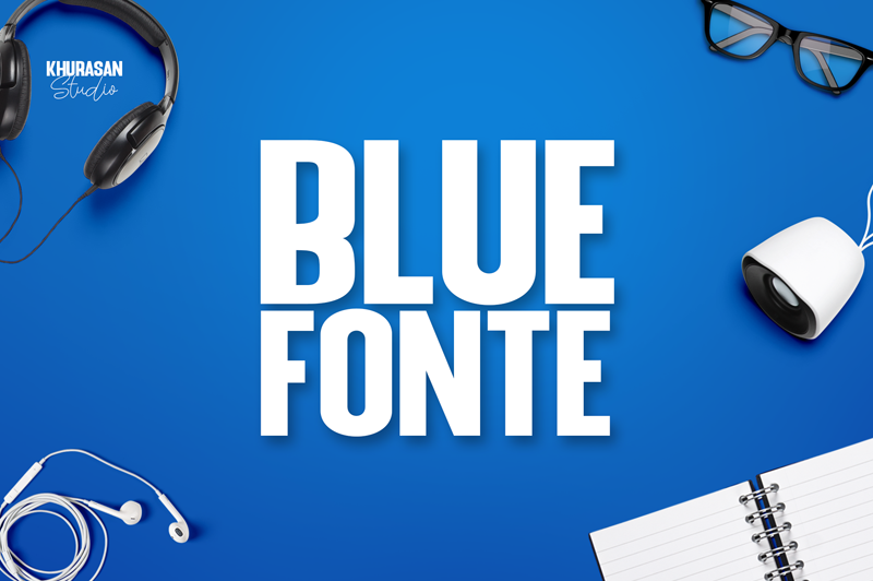 Blue Fonte Sans Font