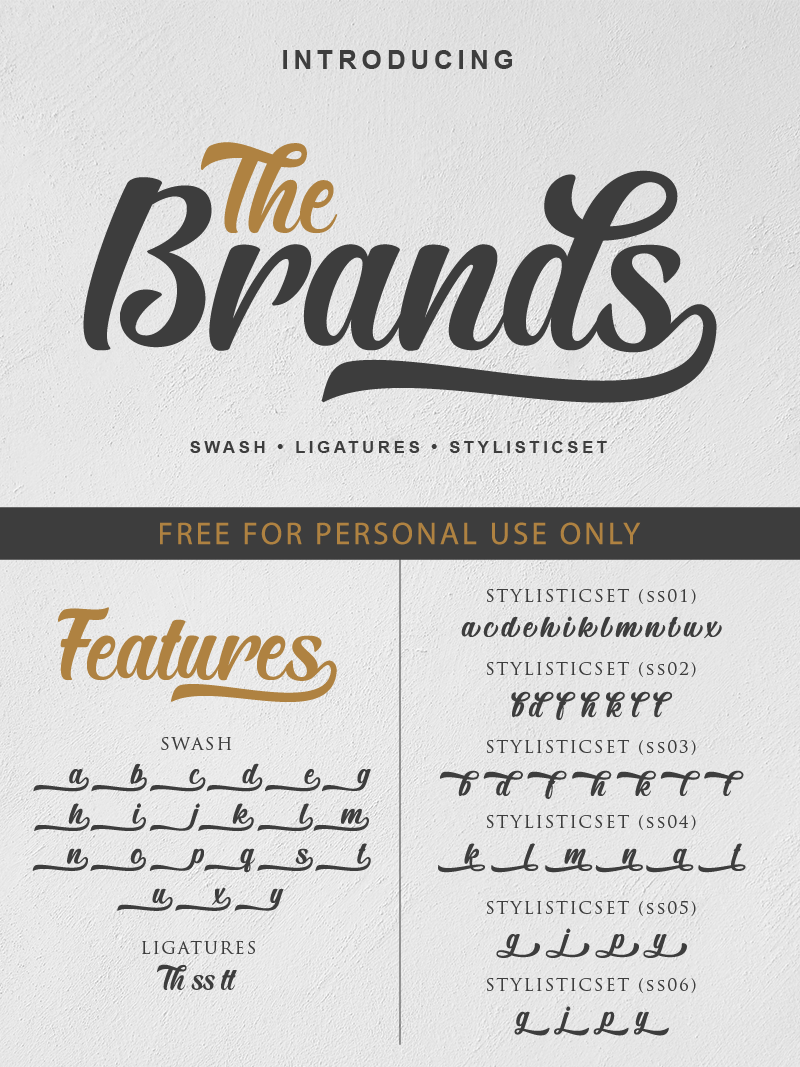 The Brands Font