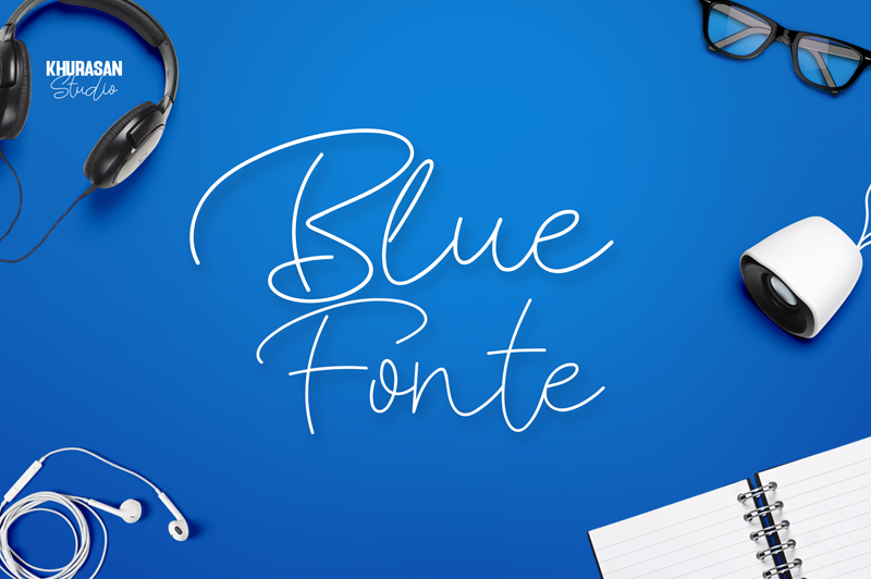 Blue Fonte Font