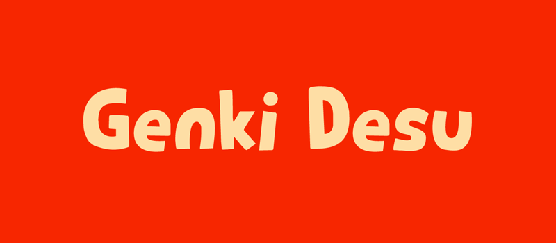 Genki Desu Font