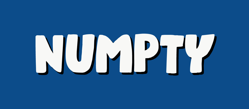 Numpty Font