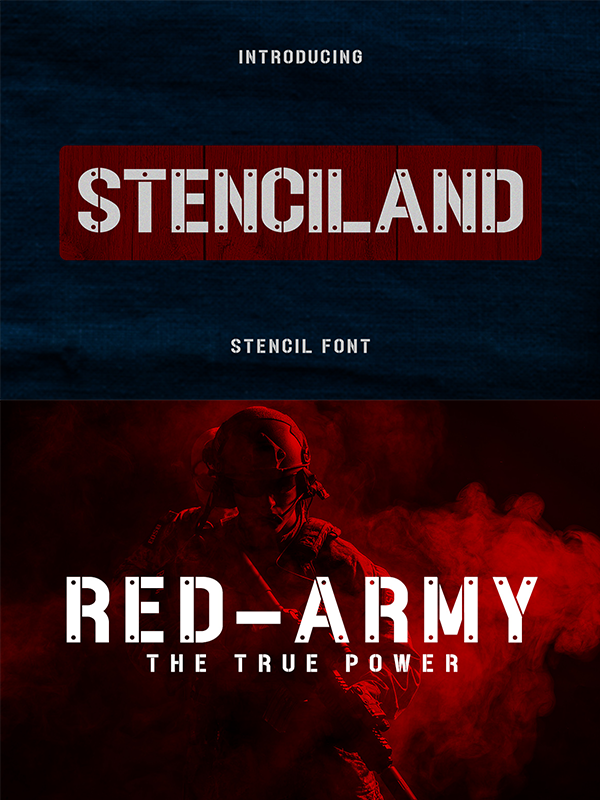 Stenciland Font
