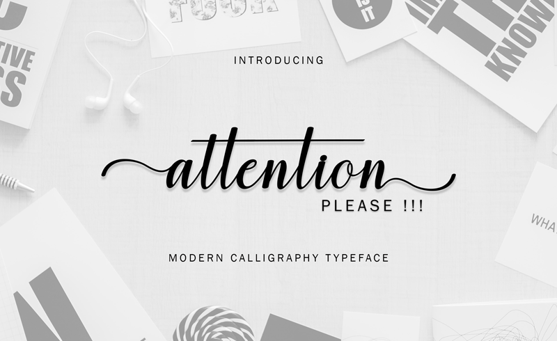 Attention Font
