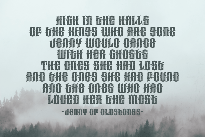 Haunted Woods Corroded Font