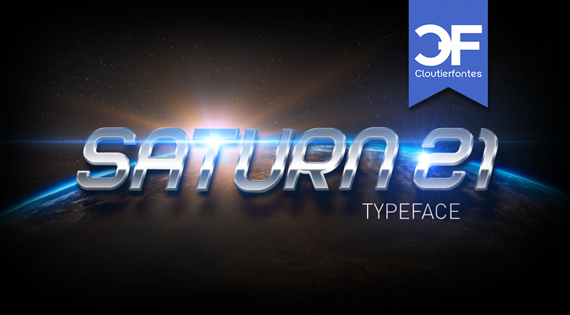 CF Saturn 21 Font