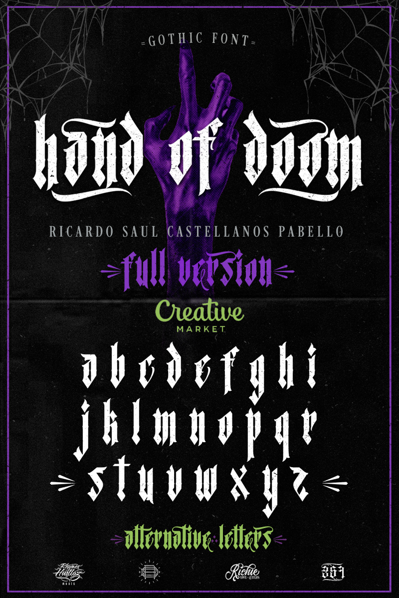 Hand Of Doom Font