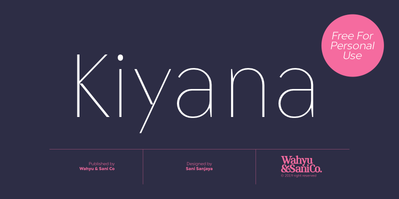 Kiyana Display Font