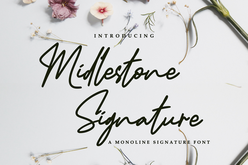 Midlestone Signature Font