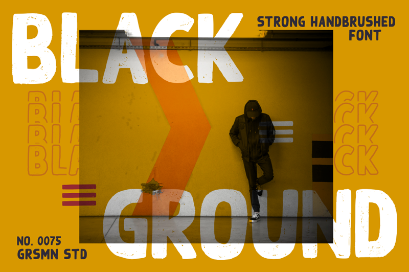 Black Ground Font