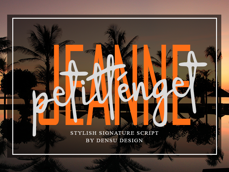 Jeanne Petitt�nget Font
