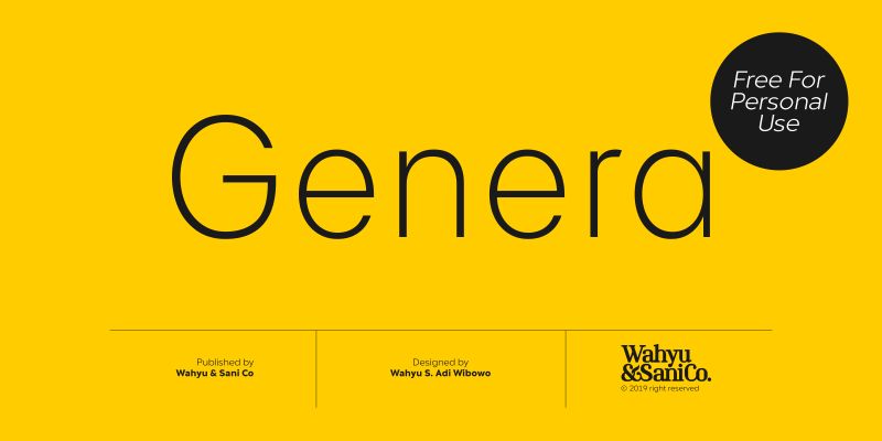 Genera Font