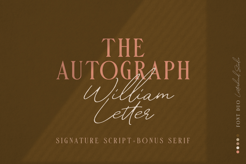 William Letter Signature Font