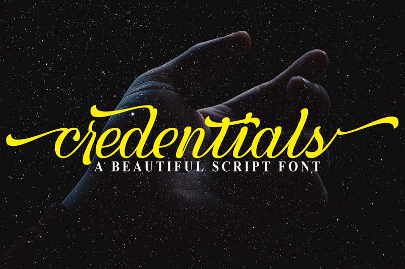 Credentials Font