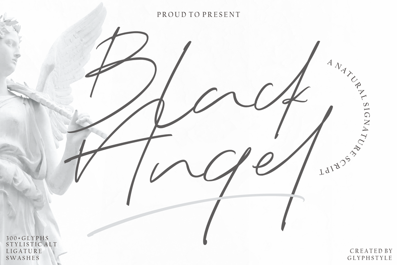 Black Angel Font