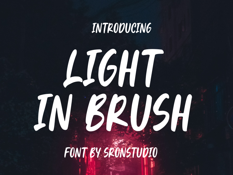 Light In Brush Font