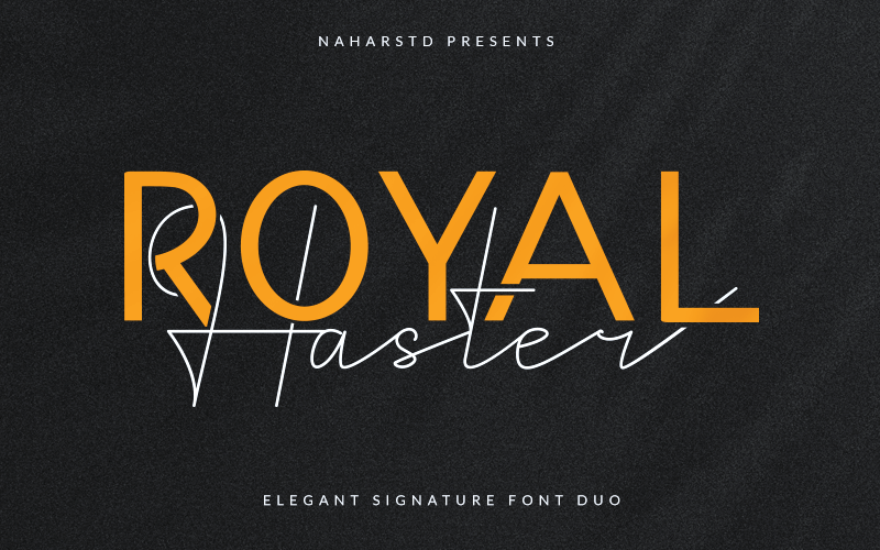 Royal Haster Line Font
