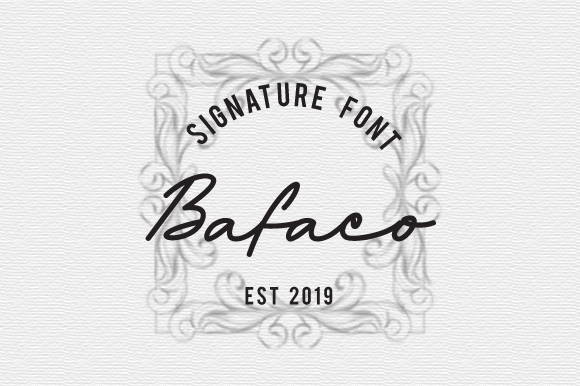 Bafaco Signature Font
