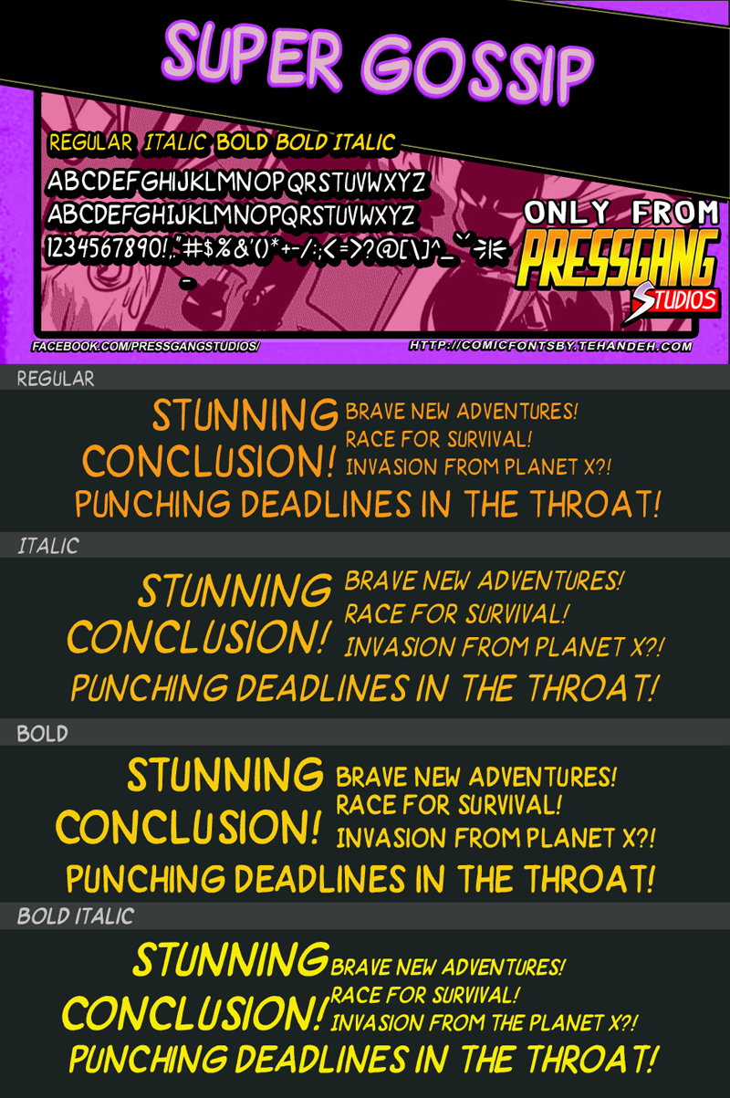 Super Gossip Font