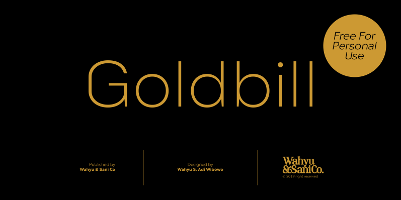 Goldbill XL Font